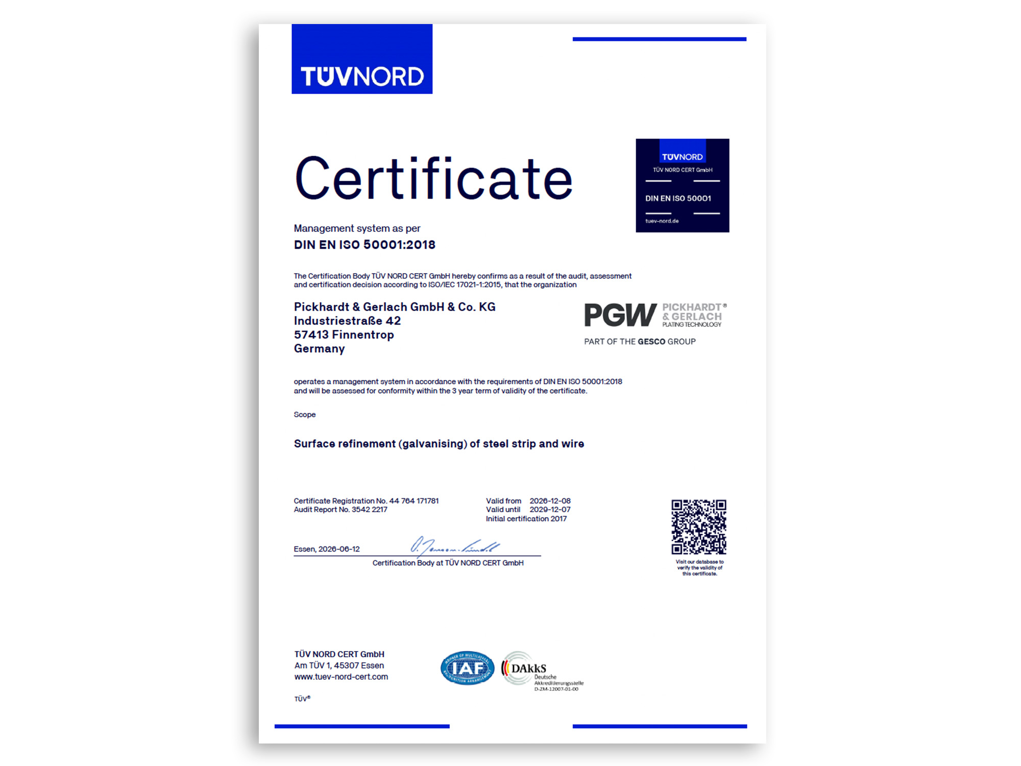 Umweltmanagementnorm DIN EN ISO 50001